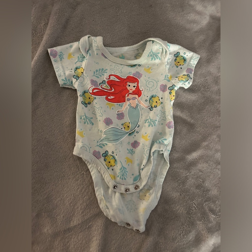 Disney The Little Mermaid Ariel & Flounder Onesie